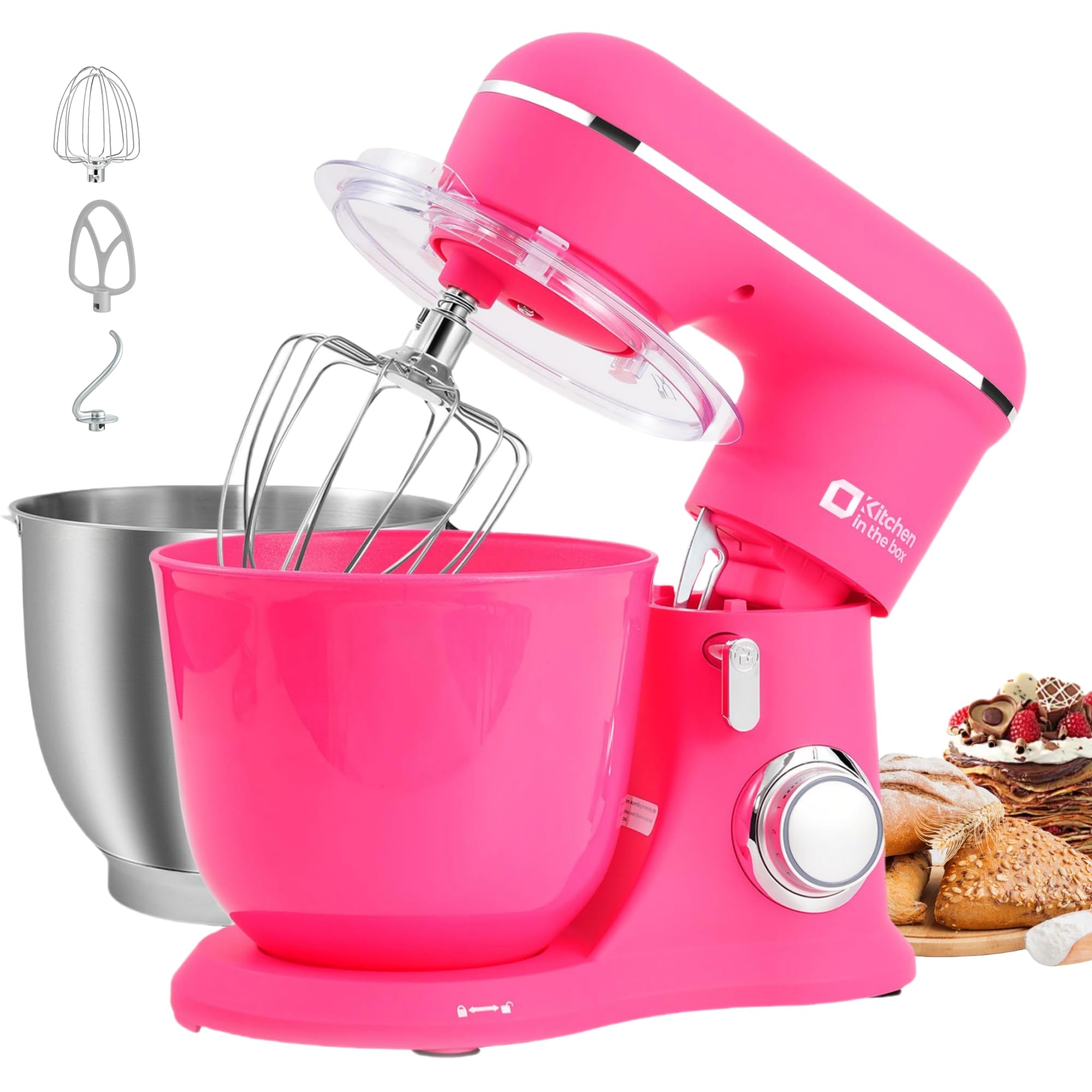 Amazon.com: Kithchen in the box 5QT Plastic Bowl, Stand Mixer Bowl