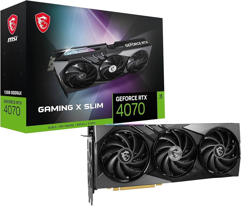Amazon | MSI GeForce RTX 4070 GAMING X SLIM 12G グラフィック