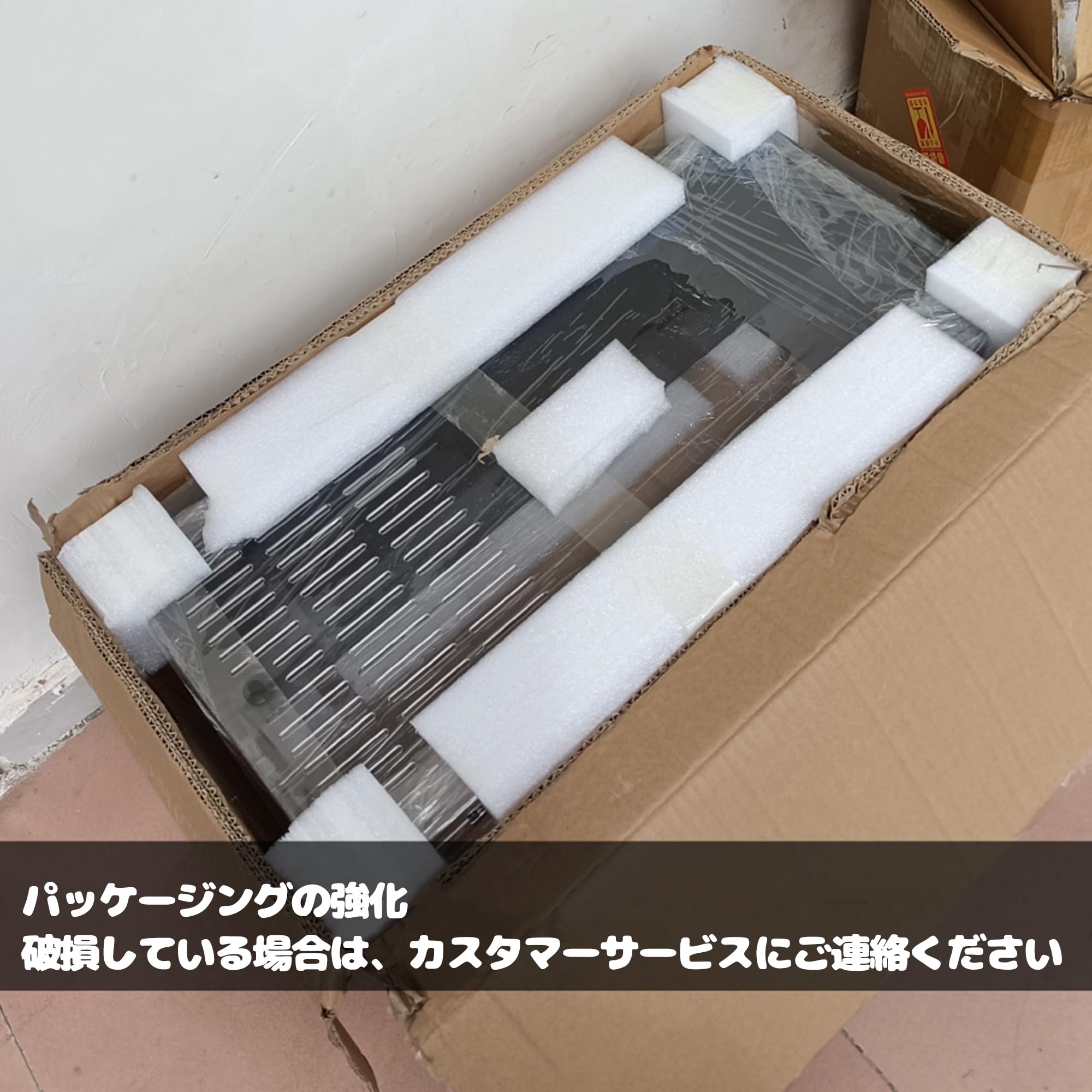 Amazon | 40cm30cm30cm爬虫ケージ 中間仕切り付き2匹のペットを隔離