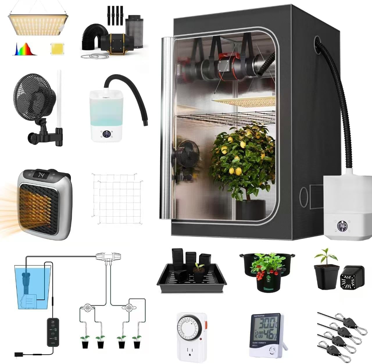 Amazon.com: Upgrade 32X32 Integrated Grow Tent Complete Kits