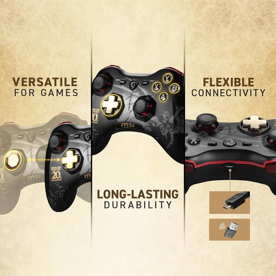 Amazon.co.jp: MSI FORCE GC30 MONSTER HUNTER EDITION ゲームパッド