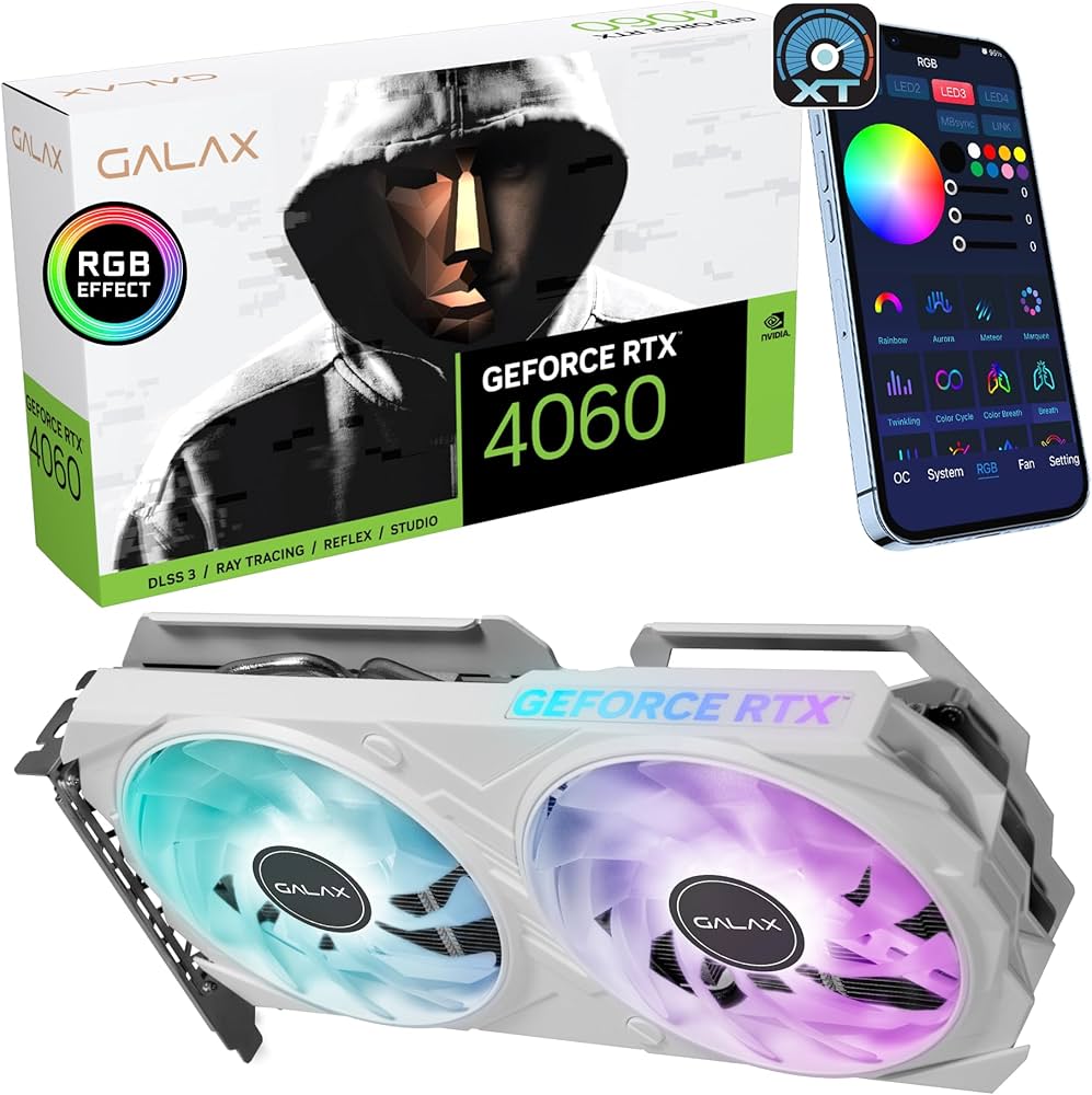 Amazon | GALAX GeForce RTX™ 4060 EX ホワイト 1-Click OC, Xtreme