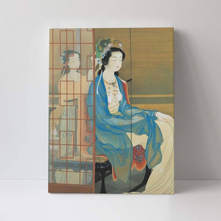 Amazon.co.jp: アートパネル 上村松園 楊貴妃絵画 世界の名画