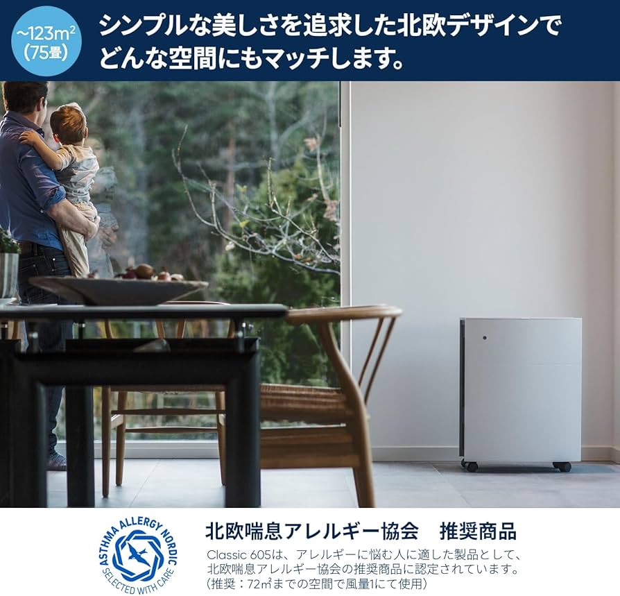 Amazon.co.jp: ブルーエア Classic 605 空気清浄機 新生活 75畳 簡単お