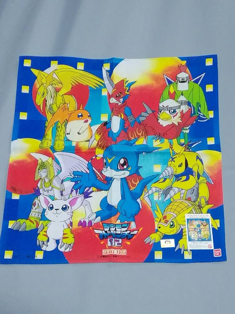 Amazon.co.jp: デジモンアドベンチャー02 デジモン ハンカチ シール