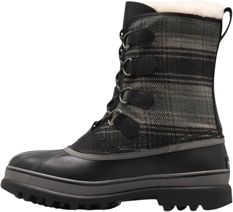 Amazon.co.jp: SOREL メンズ Caribou 防水 ウィンターブーツ、ブラック
