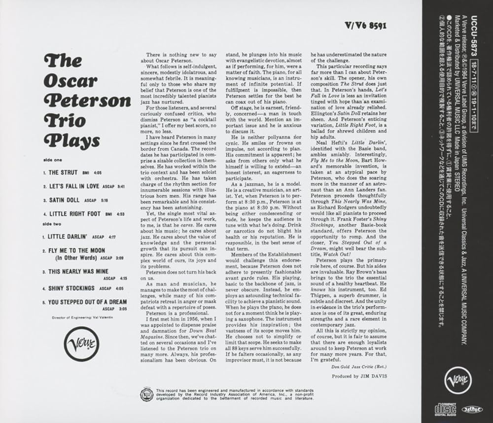 Amazon.co.jp: オスカー・ピーターソン・トリオ・プレイズ: ミュージック