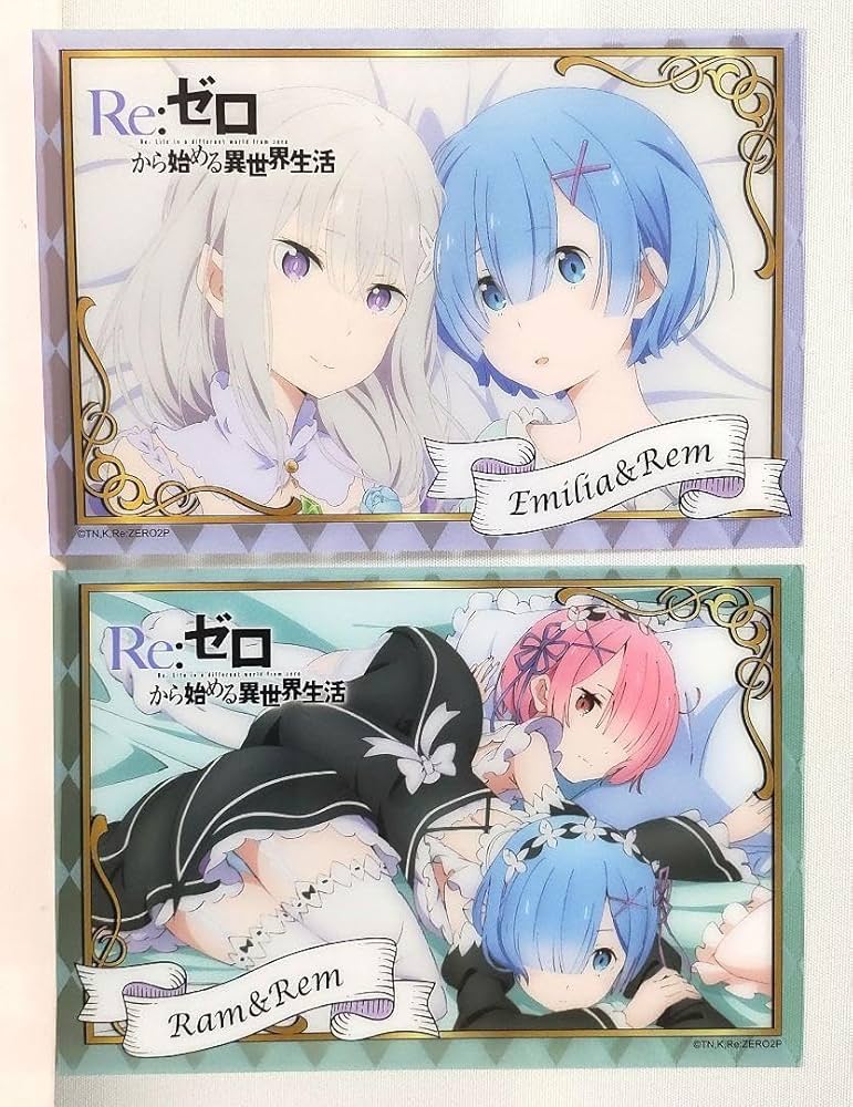 Amazon.co.jp: リゼロ レム ラム エミリア クリアシート : おもちゃ