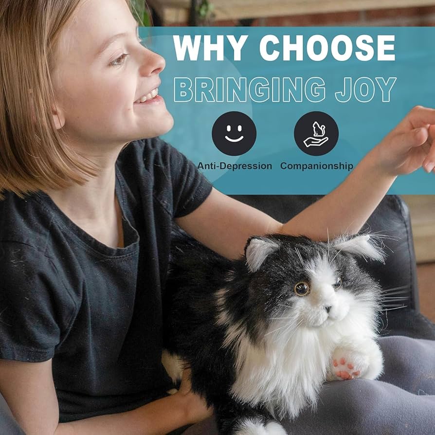 Amazon.co.jp: Chongker 猫ぬいぐるみ リアル 本物そっくり