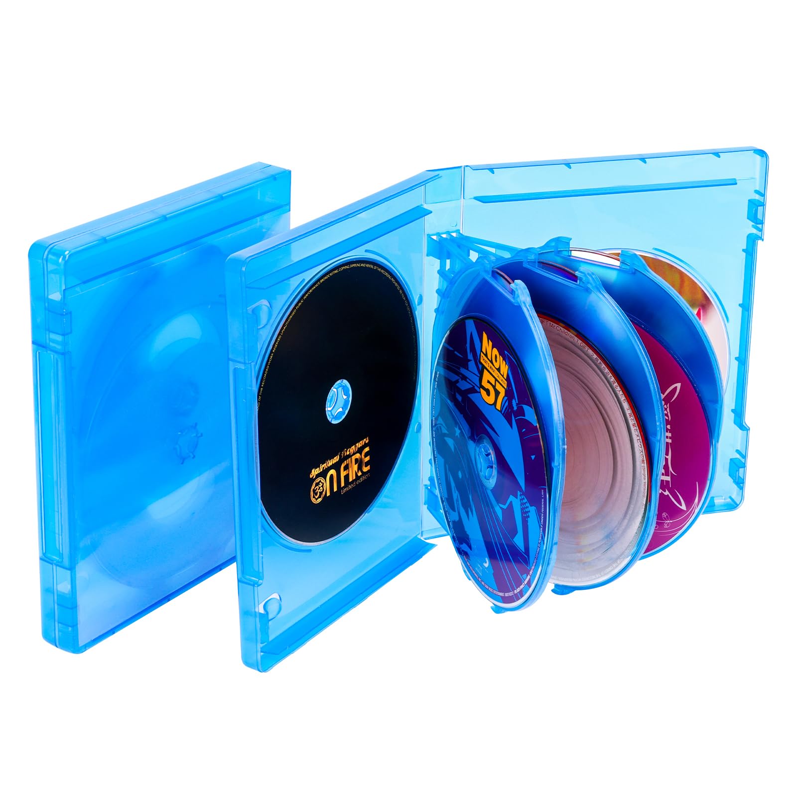 BOATISLE Blu-ray/DVD/CD Multi Case 8 Tray (Holds 8 Discs) 20mm