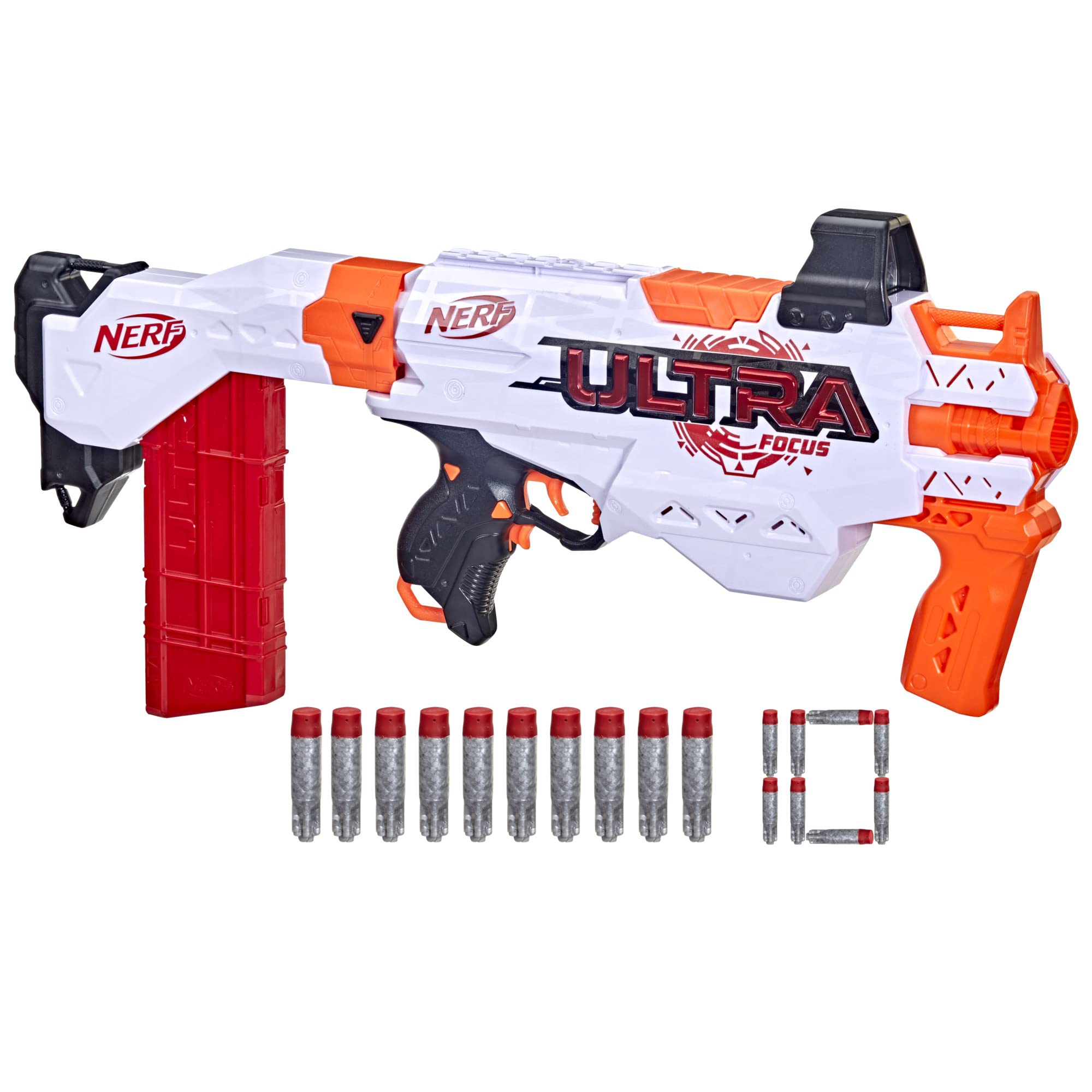 Amazon.com: Nerf Ultra Focus Motorized Blaster, 10-Dart Clip