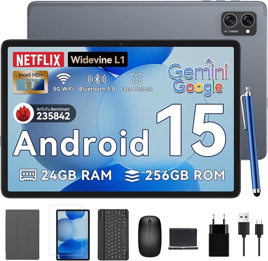 Amazon.com : Tablet 2025 Latest Android 15 Tablets with 10.1 Inch