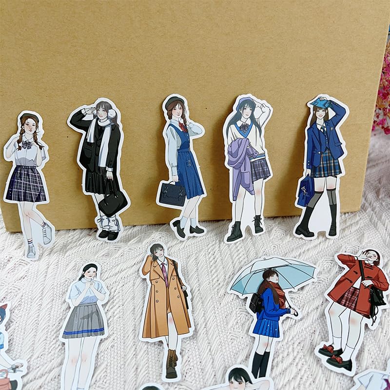 Amazon.co.jp: コラージュ 素材 女の子 シール 人物 ステッカー