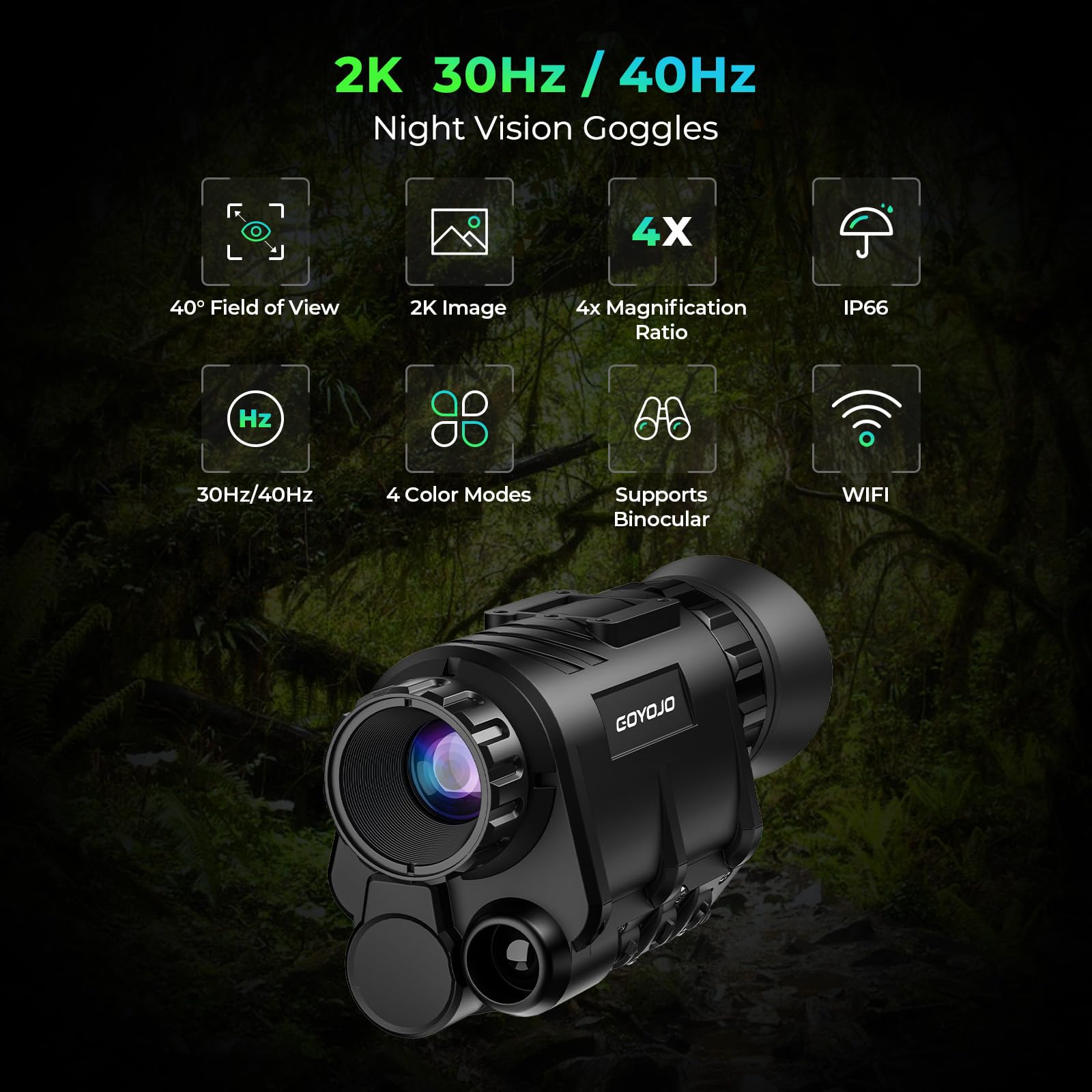 Amazon.com: GOYOJO NVG 2K Night Vision Goggles for Adults - Helmet