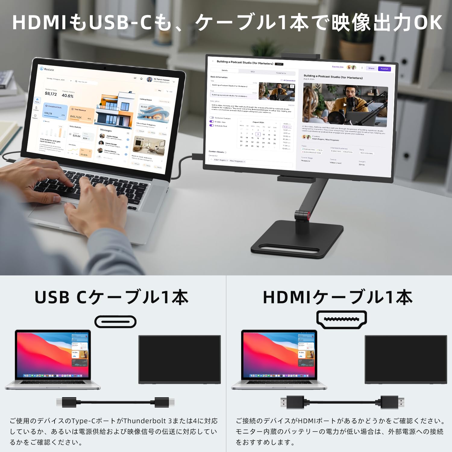 Amazon.co.jp: KEEPTIME ワイヤレス モバイルモニター 15.6インチ 1920