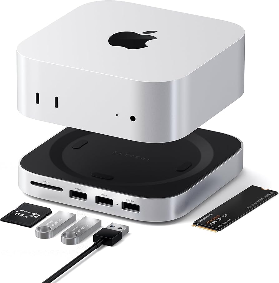 Amazon.com: Satechi Mac mini M4 Hub & Stand with NVMe SSD