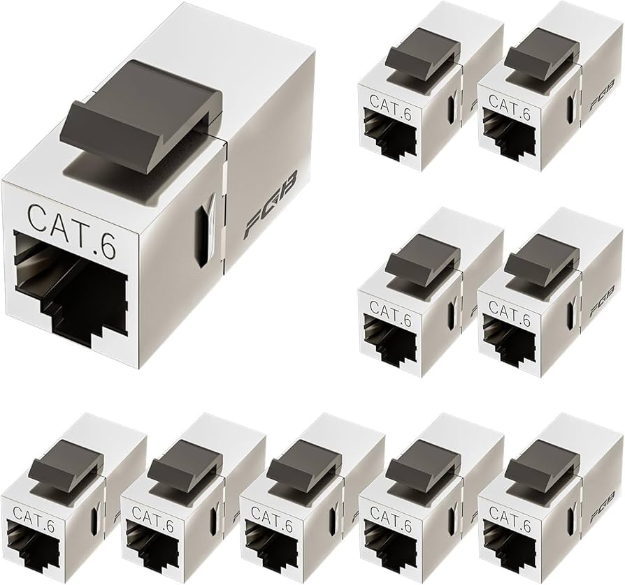 Amazon.co.jp: FGB Cat6a シールドキーストーンカプラー メスからメス