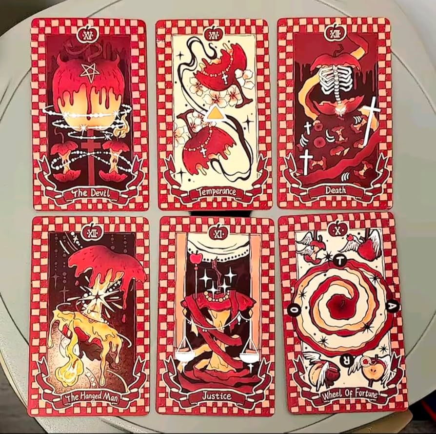 Amazon.co.jp: アップルタロットカード、78枚入り、ポケットサイズ6cm