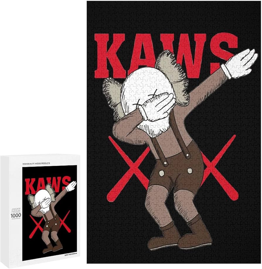 Amazon.co.jp: ジグソーパズル Kaws カウズ Puzzle 知育玩具 カチっと