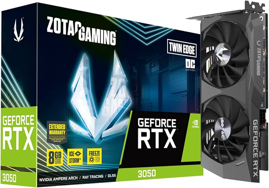 Amazon.com: ZOTAC Gaming GeForce RTX 3050 Twin Edge OC 8GB GDDR6