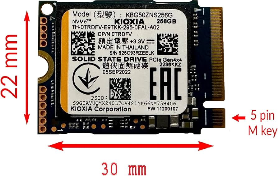 Amazon.com: OEM Kiox 256GB M.2 PCI-e NVME SSD Internal Solid State