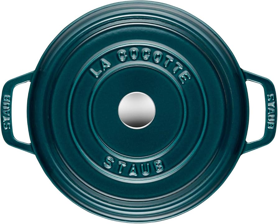 Amazon.com: Staub Cocotte Round 24 cm La Mer: Home & Kitchen
