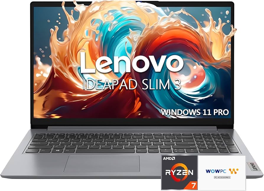 Amazon.com: Lenovo IdeaPad Slim 3 Business Laptop | AMD Ryzen 7