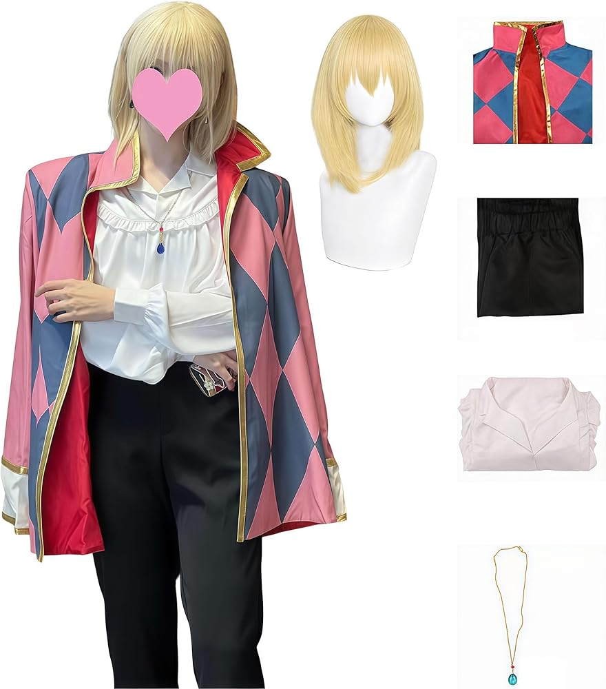 Amazon.co.jp: [Picksoco] ウィッグ付きハウル コスプレ 衣装 ハウルの