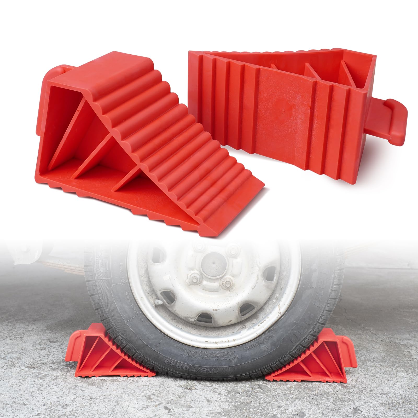 Amazon | Donext タイヤストッパー タイヤ止め 車輪滑り止めブロック