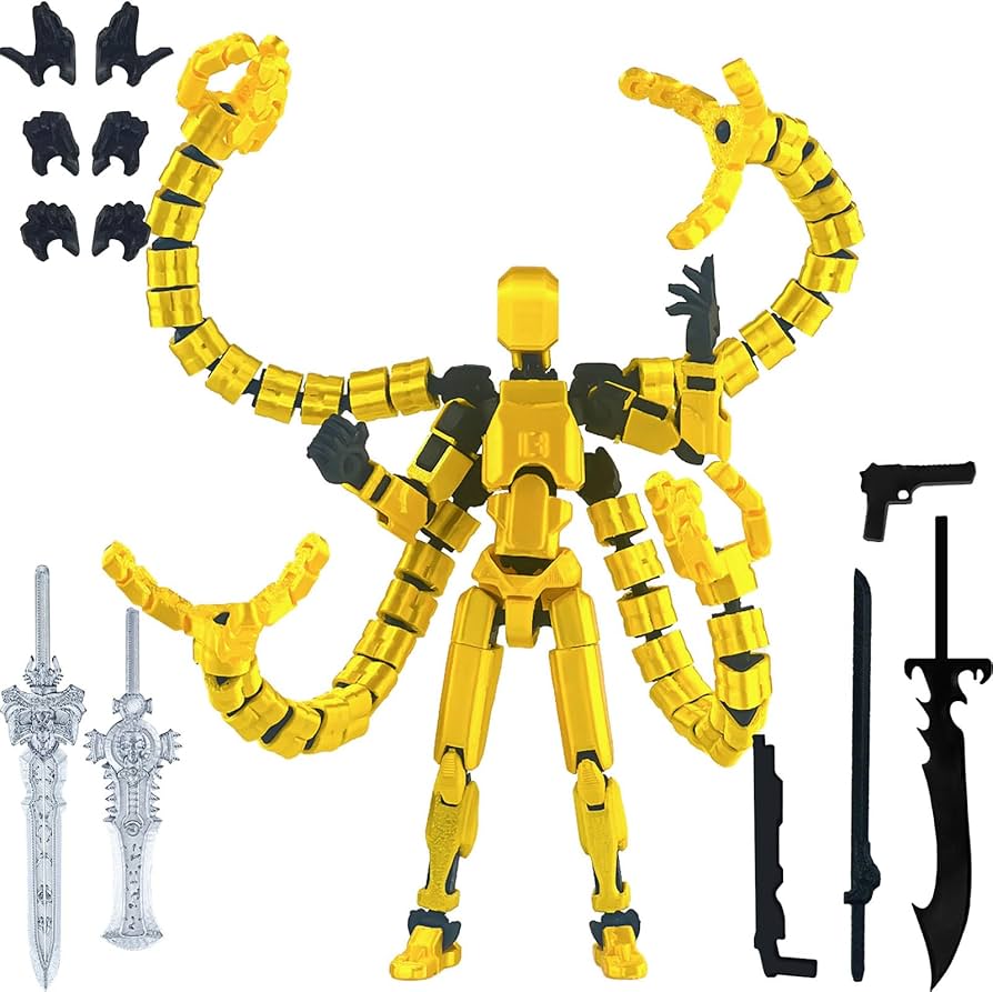 Amazon.com: Binvin T13 Assembly Completed Action Figure,T13 Multi