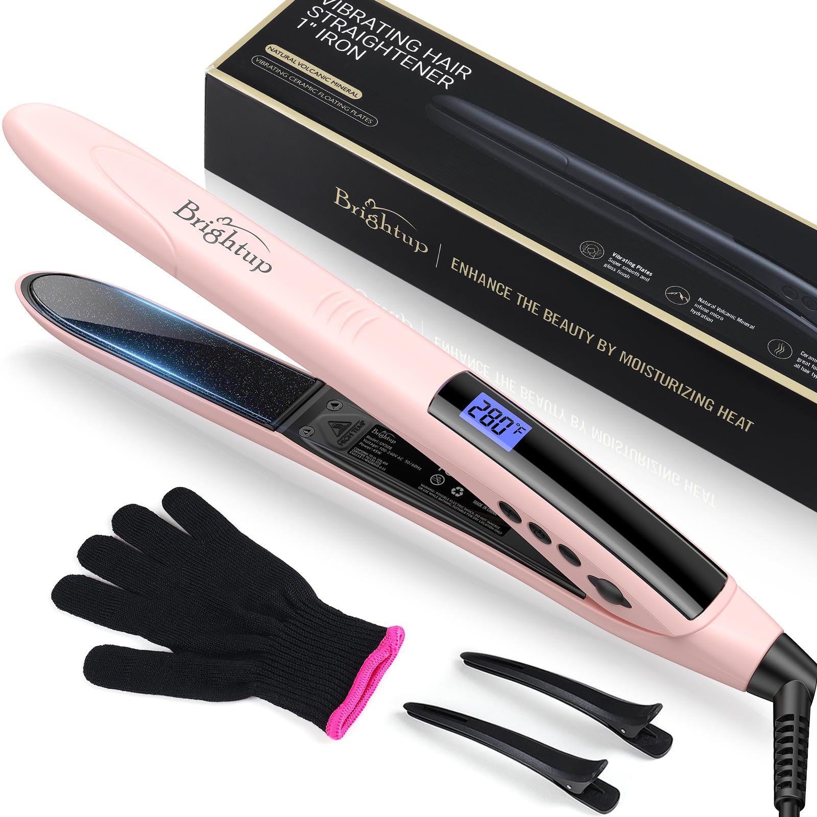 Amazon.com : Brightup 2-in-1 Hair Straightener & Curler with 1