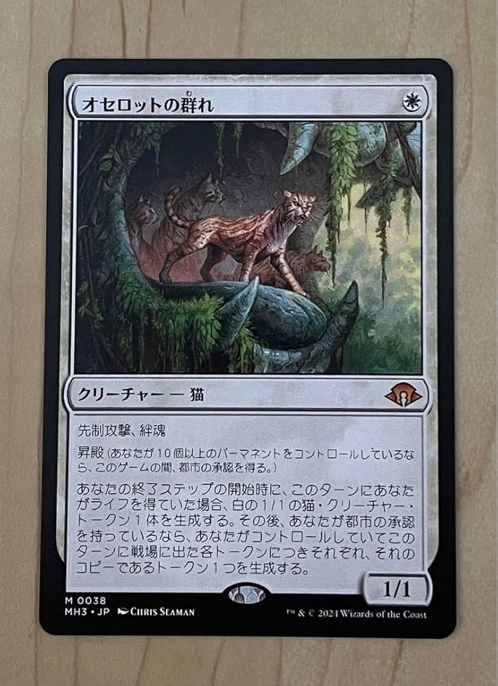 MTG オセロットの群れ 拡張アート 日本語 foil 4枚セット Amazon.co.jp