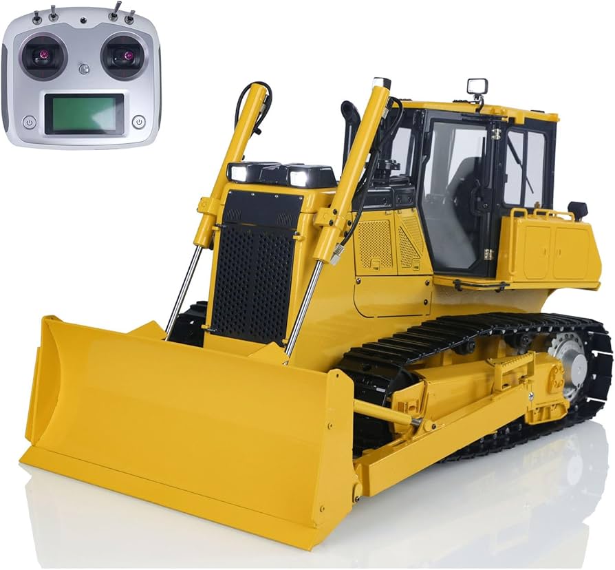 Amazon.com: wheelfun 1/12 RC Metal Hydraulic Bulldozer D65EX Radio