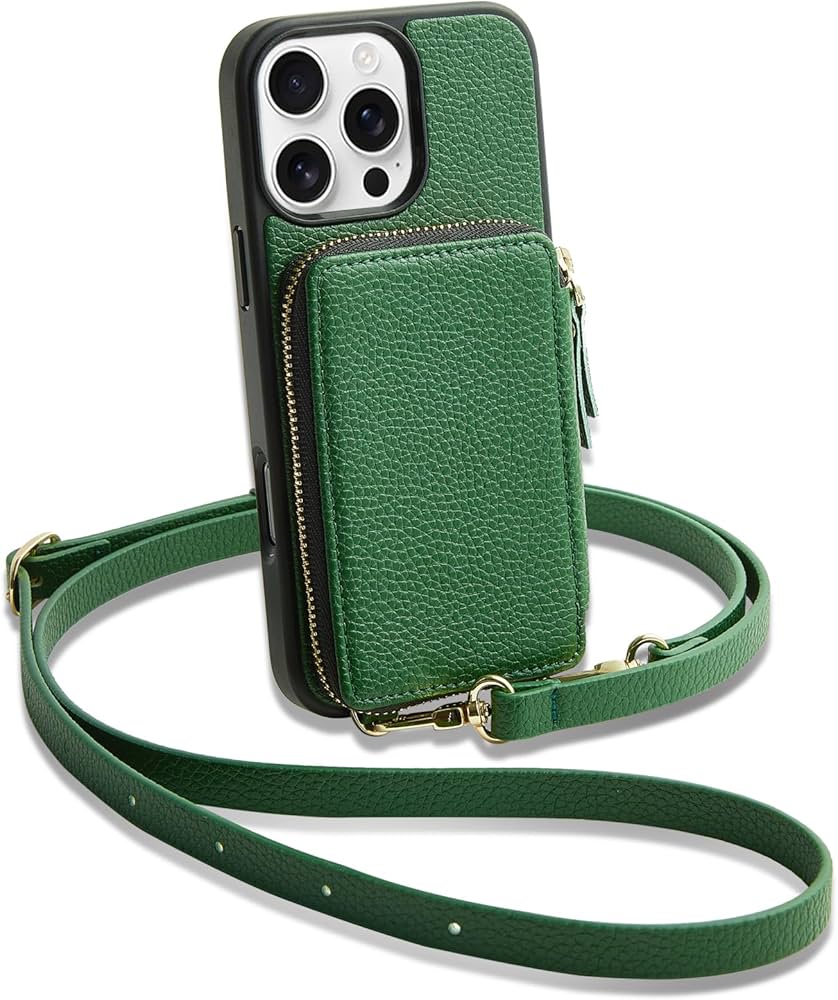 Amazon.com: ZVE for iPhone 16 Pro Max Wallet Case, Zipper