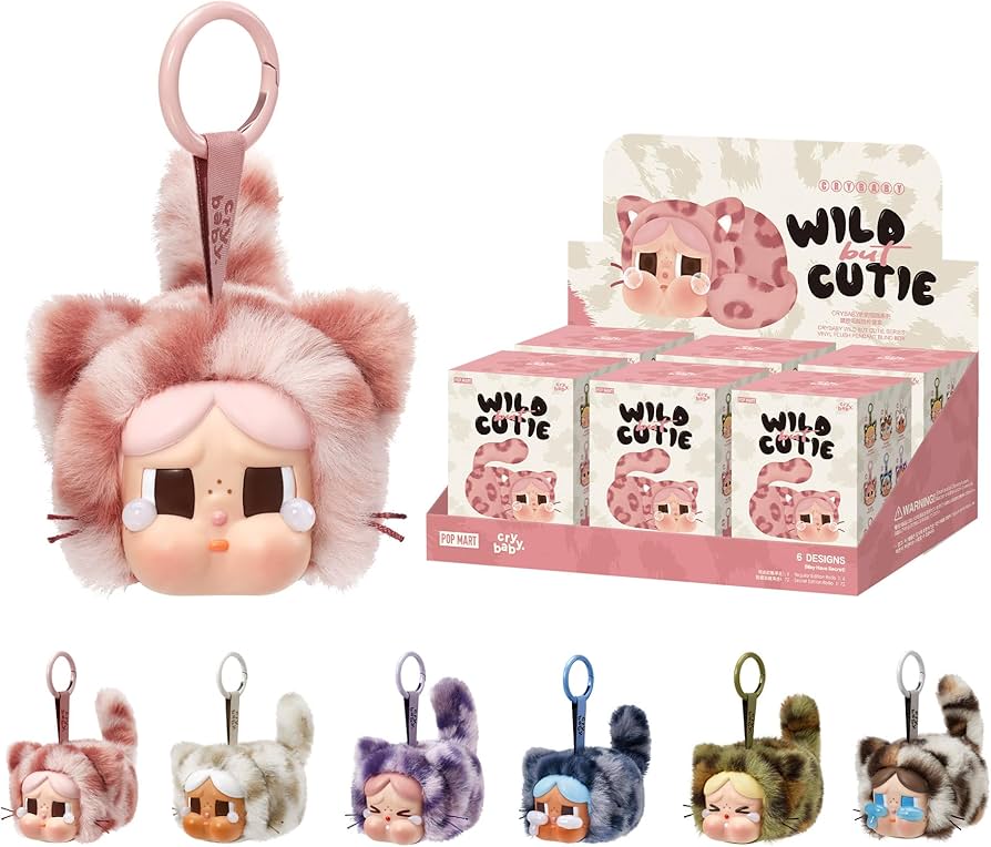Amazon.com: POP MART Crybaby Wild but Cutie Series - Vinyl Plush