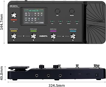 Amazon.com: AUDOTA AME-200 Pro Guitar Multi Effects Processor with