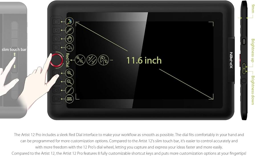 Amazon.com: XPPen Artist12 Pro 11.6