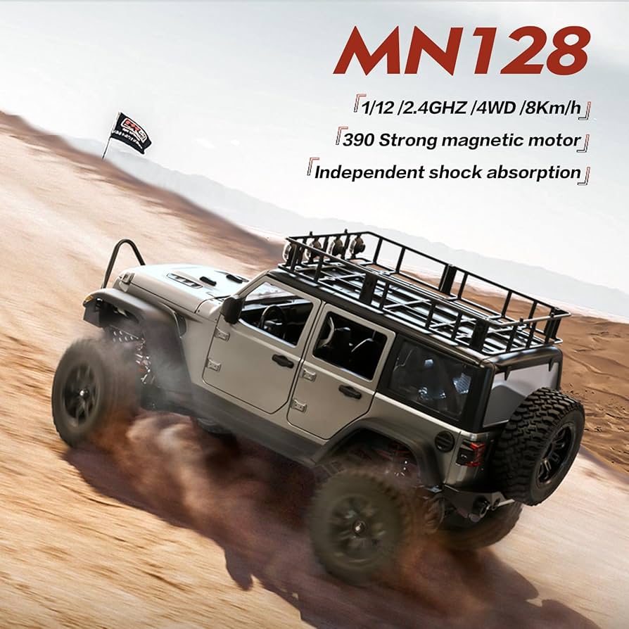 Amazon.com: LEOSO MN128 1/12 RC Crawler Jeep Rock Crawler Truck