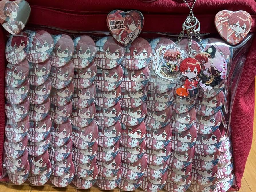 熱愛プリンス☆初期缶バッジ痛バ 梓 中古】バッジ・ビンズ 瑠可(ルカ