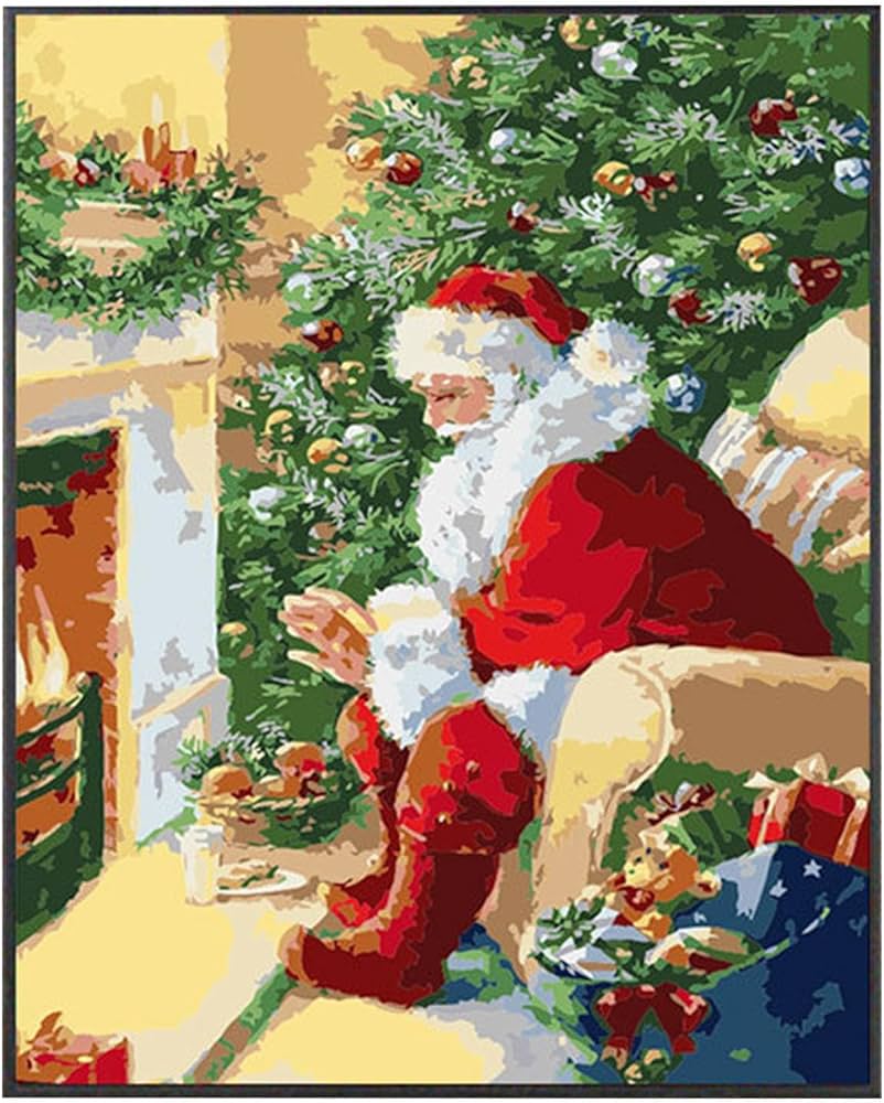 油絵 絵画【サンタの里】 油絵 絵画【サンタの里】 【公式通販】