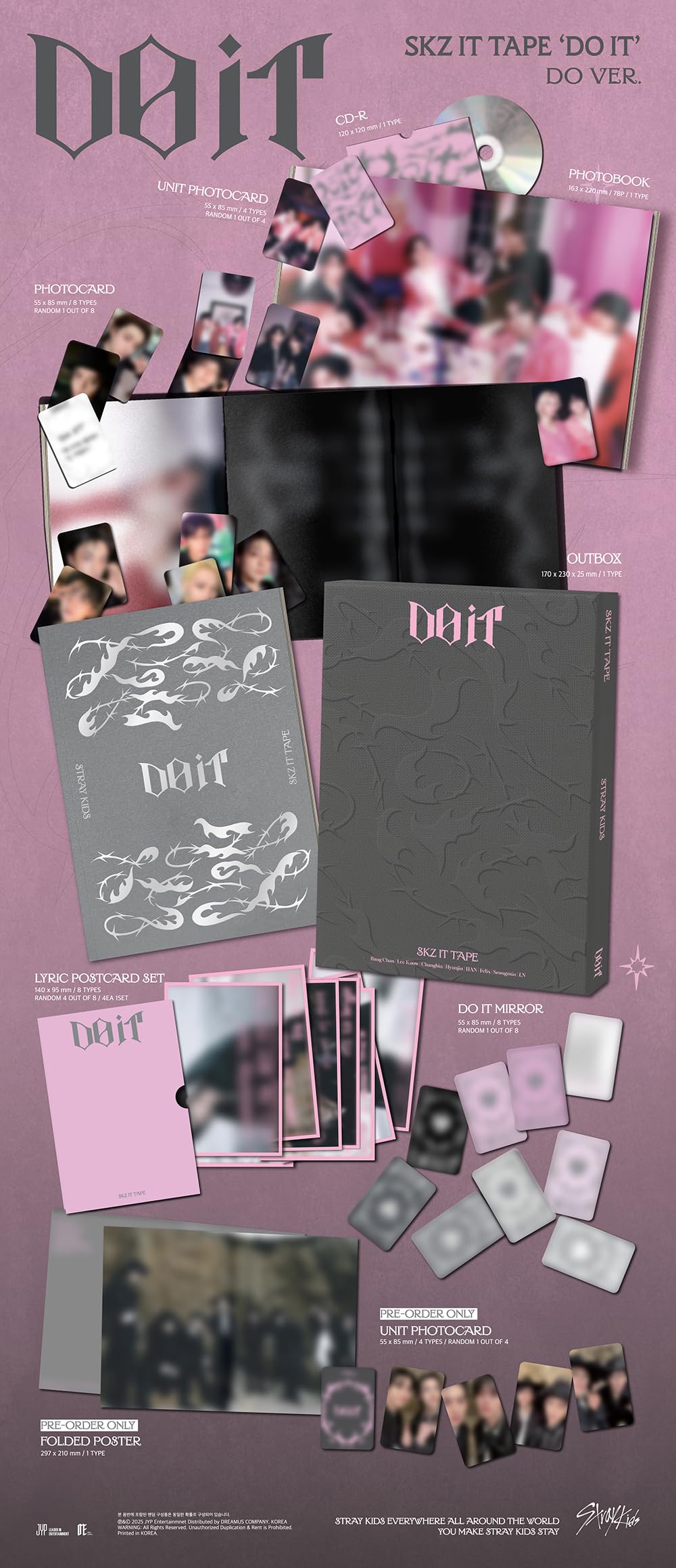 Amazon.co.jp: Stray-Kids (スキズ/SKZ) - SKZ IT TAPE [ DO IT ] 韓国