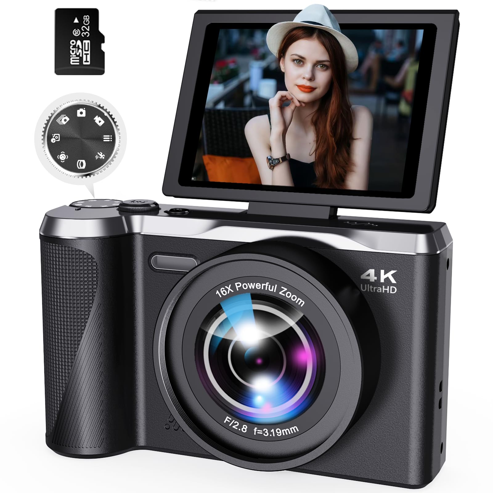 Amazon.com : Digital Camera 4K for Photography and Video, 56MP