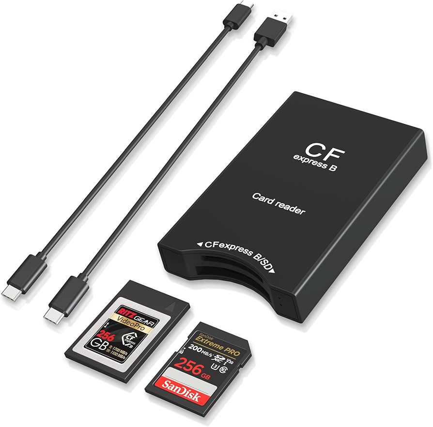 Amazon.co.jp: CFexpress Type B/SD カードリーダー USB C、デュアル