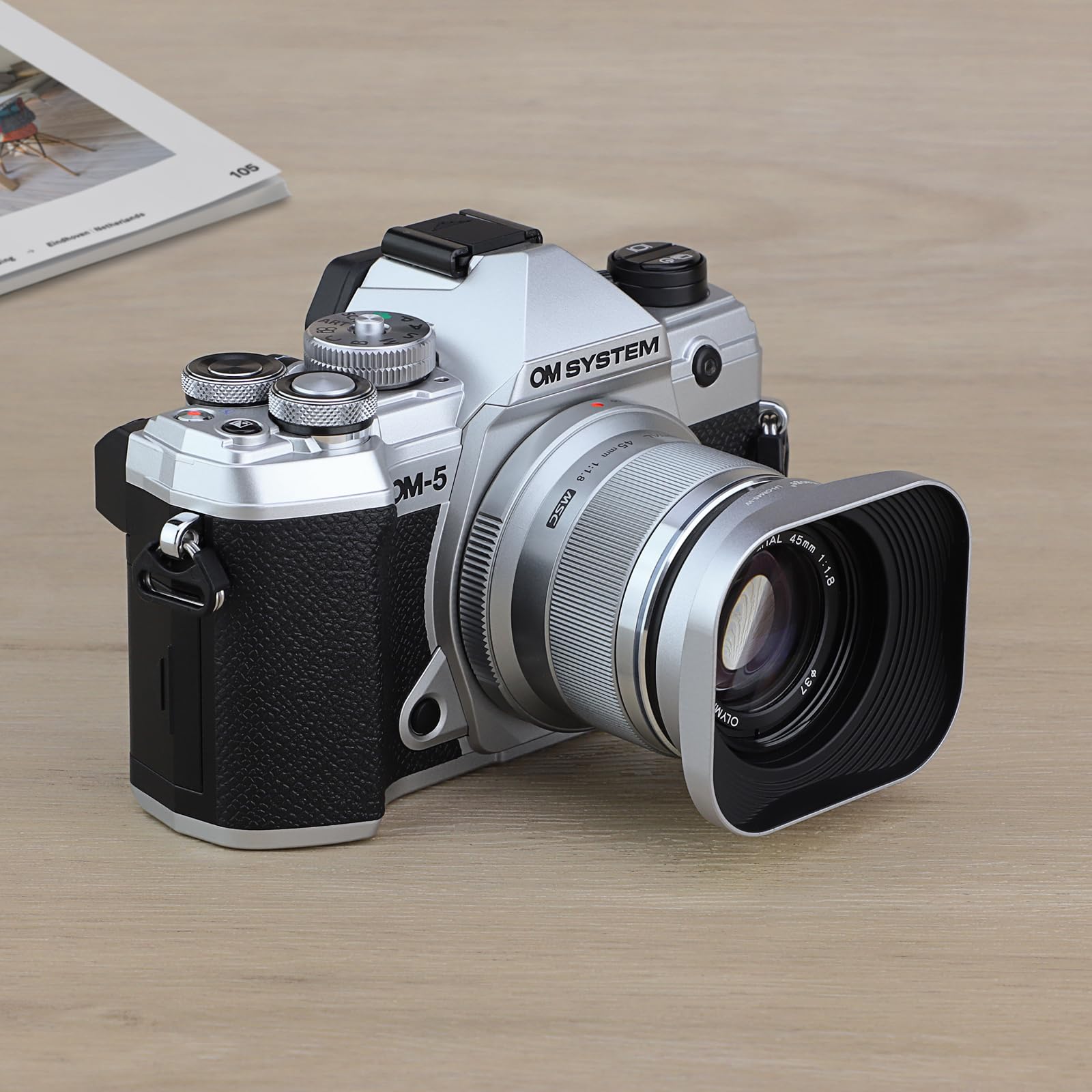 Amazon | Haoge LH-OM45-W メタルスクエアレンズフード Olympus M