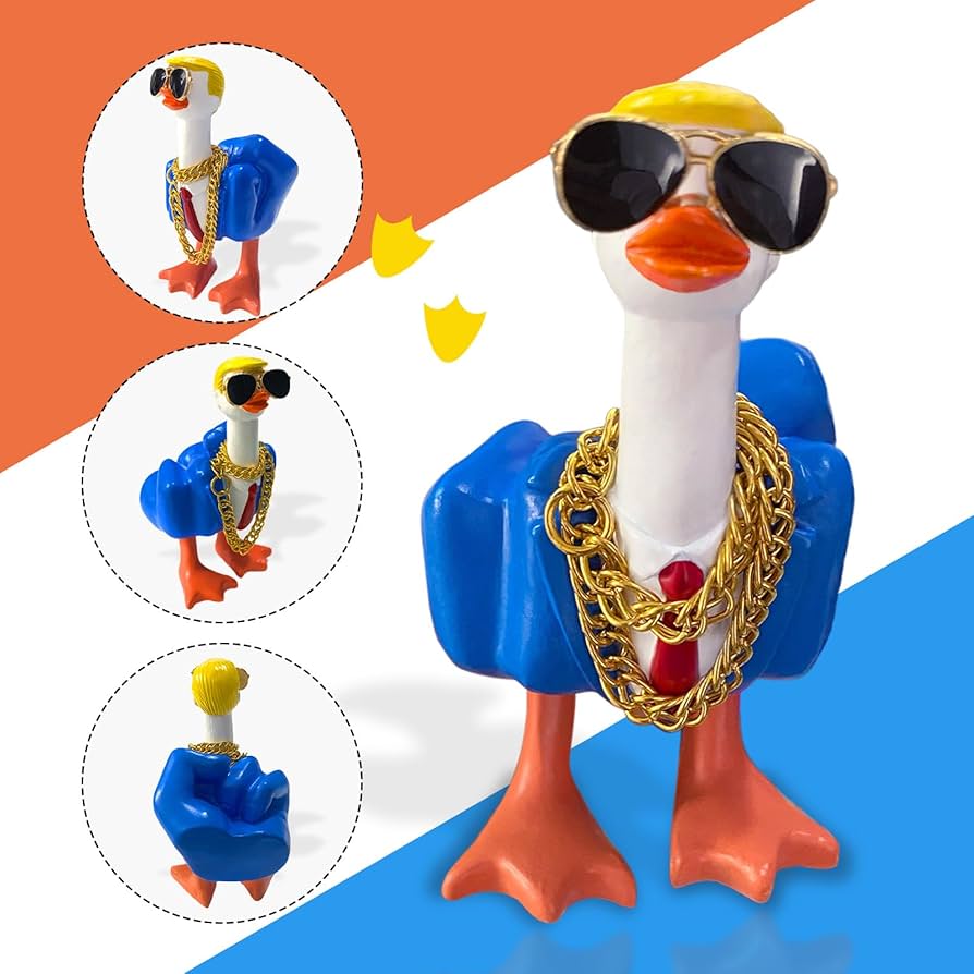 Amazon.co.jp: トランプダック、サングラスとネックレス付き中指