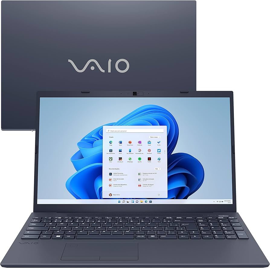 Notebook VAIO FE15 Intel Core i5 12ª gen 8GB RAM 256GB SSD Tela 15