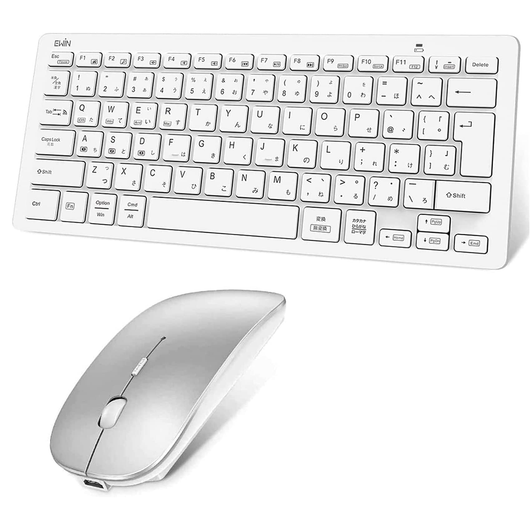 Amazon.co.jp: Ewin 日本語配列 キーボード ワイヤレス マウスセット