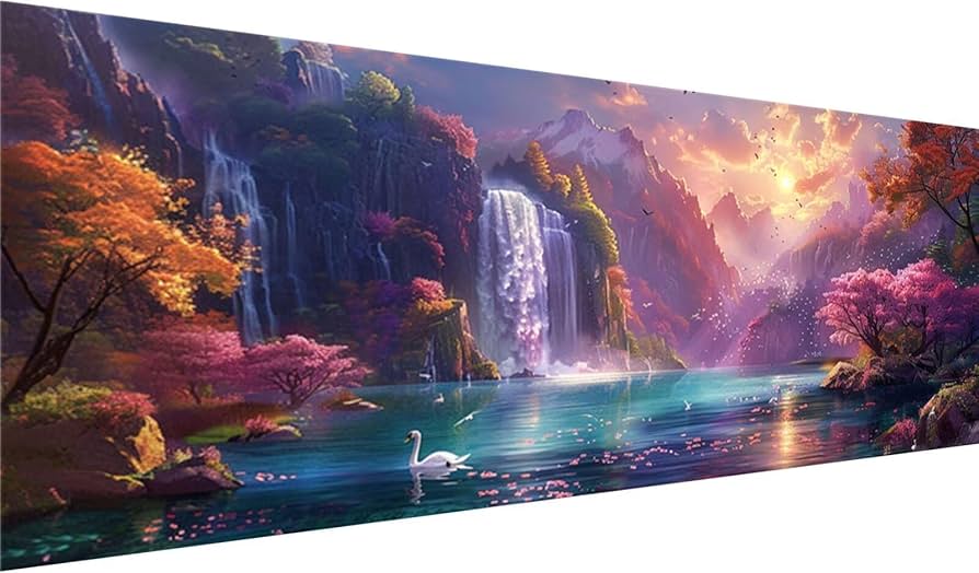 Amazon | ダイヤモンドアート 風景 250x100cm ダイヤモンドアート