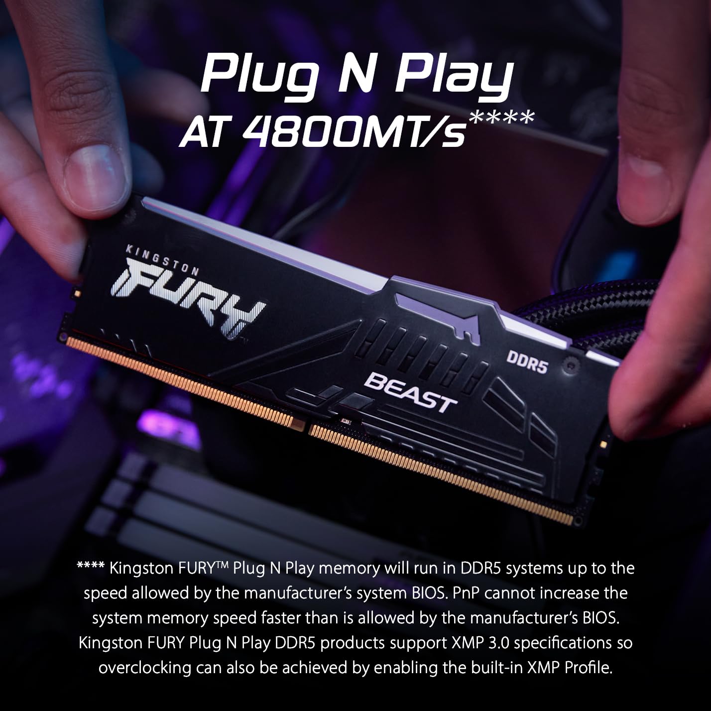 Kingston Fury Beast Black RGB Expo 32GB 6400MT/s DDR5 CL32 DIMM