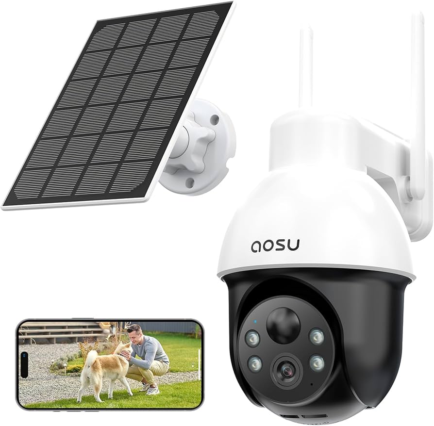Amazon.com : AOSU Solar Security Camera Wireless Outdoor System